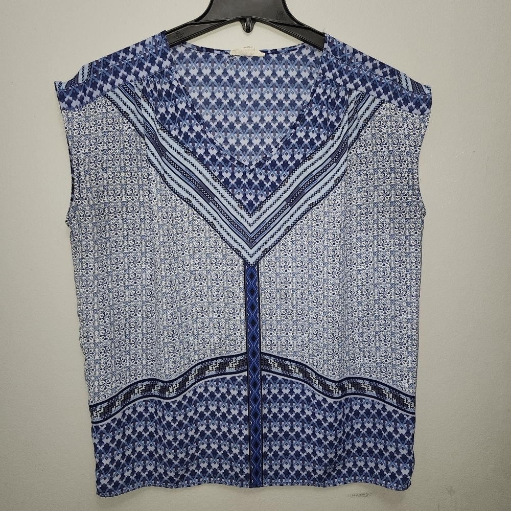 Artisan NY women's tank top size M blue